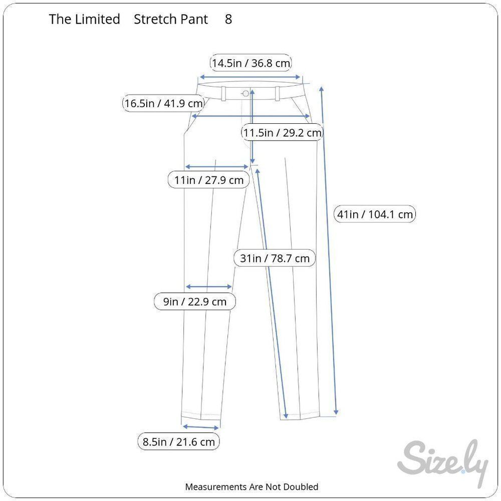 The Limited Stretch Pant Greyish Brown Size 8 - Picture 9 of 9